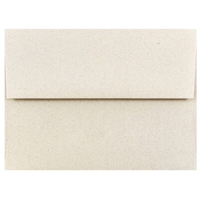 JAM Paper® A2 Passport Invitation Envelopes, 4.375 x 5.75, Sandstone Brown Recycled, 25/Pack (71144)