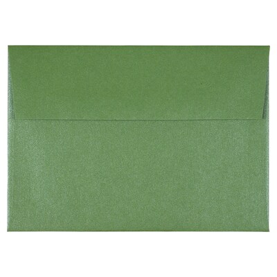 JAM PAPER 4Bar A1 Metallic Invitation Envelopes, 3 5/8 x 5 1/8, Fairway Green Stardream, 25/Pack (35