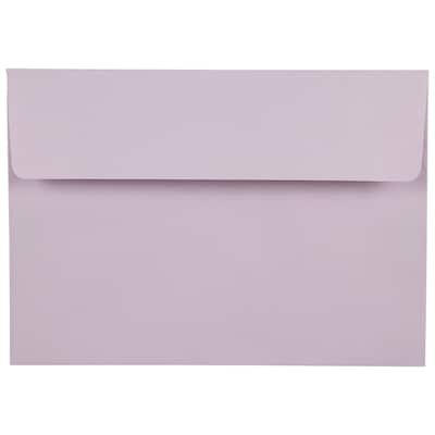 JAM Paper 5.875 x 8.25 Invitation Envelopes, Lilac Light Purple, 25/Pack (51512557A)