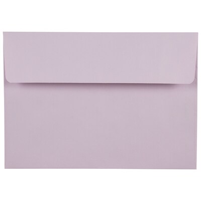JAM Paper® 5.875 x 8.25 Invitation Envelopes, Lilac Light Purple, 25/Pack (51512557A)