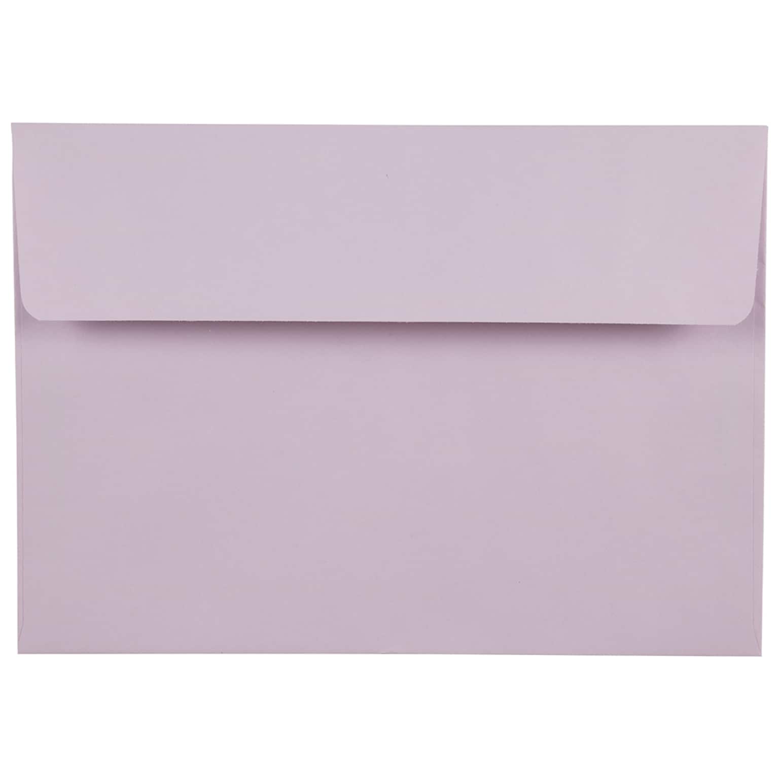 JAM Paper 5.875 x 8.25 Invitation Envelopes, Lilac Light Purple, 25/Pack (51512557A)