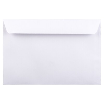 JAM Paper Booklet Envelope, 6 x 9, White, 1000/Carton (04238B)