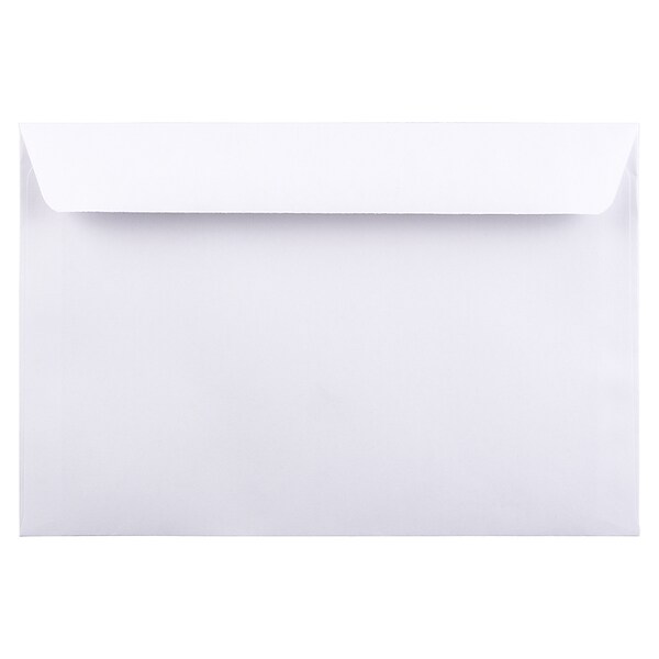 JAM Paper Booklet Envelope, 6 x 9, White, 1000/Carton (04238B)