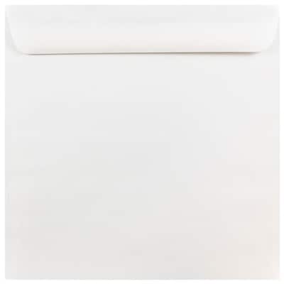 JAM Paper® 10 x 10 Large Square Invitation Envelopes, White, 100/Pack (03992319B)