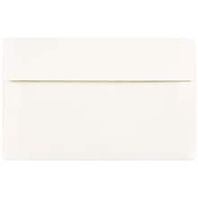 JAM Paper A10 Parchment Invitation Envelopes, 6 x 9.5, White Recycled, 50/Pack (16082I)