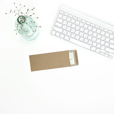 JAM Paper #11 Kraft Policy Business Envelopes, 4.5 x 10.375, Brown Kraft Paper Bag, 25/Pack (2119018855)