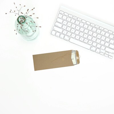 JAM Paper #11 Kraft Policy Business Envelopes, 4.5 x 10.375, Brown Kraft Paper Bag, 25/Pack (2119018855)