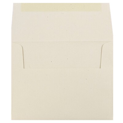 JAM Paper® A2 Recycled Invitation Envelopes, 4.375 x 5.75, Genesis Husk, 25/Pack (3180)