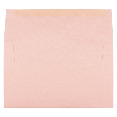 JAM Paper® A10 Parchment Invitation Envelopes, 6 x 9.5, Pink Recycled, 25/Pack (97859)