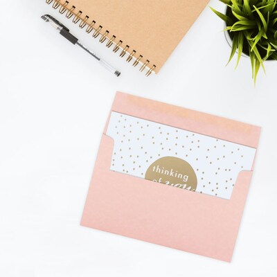 JAM Paper® A10 Parchment Invitation Envelopes, 6 x 9.5, Pink Recycled, 25/Pack (97859)