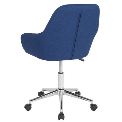 Flash Furniture Cortana Fabric Swivel Mid-Back Home and Office Chair, Blue (DS8012LBBLUF)