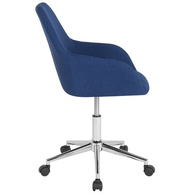 Flash Furniture Cortana Fabric Swivel Mid-Back Home and Office Chair, Blue (DS8012LBBLUF)