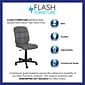 Flash Furniture Clayton Armless Vinyl Swivel Mid-Back Quilted Task Office Chair, Gray (GO16911GY)