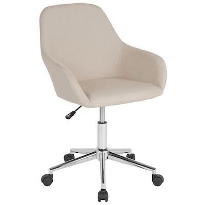 Flash Furniture Cortana Fabric Swivel Mid-Back Home and Office Chair, Beige (DS8012LBBGEF)