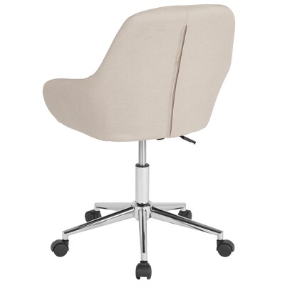 Flash Furniture Cortana Fabric Swivel Mid-Back Home and Office Chair, Beige (DS8012LBBGEF)