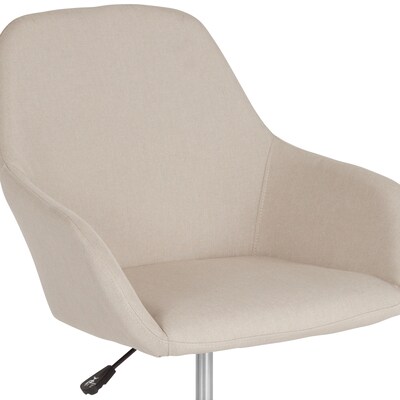 Flash Furniture Cortana Fabric Swivel Mid-Back Home and Office Chair, Beige (DS8012LBBGEF)