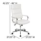 Flash Furniture Hansel LeatherSoft Swivel High Back Executive Office Chair, White (BT20595H2WH)