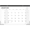 2022 Blue Sky Perspective 11 x 17 Monthly Desk Pad Calendar, White/Gray/Black (135525)
