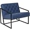 Flash Furniture Hercules Madison Series LeatherSoft Retro Tufted Lounge Chair, Blue (ZB8522BL)