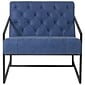 Flash Furniture Hercules Madison Series LeatherSoft Retro Tufted Lounge Chair, Blue (ZB8522BL)