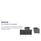Flash Furniture Hercules Regal Series LeatherSoft Reception Set, Gray (ZBREGAL810SETGY)