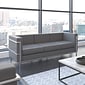 Flash Furniture HERCULES Regal Series 79" LeatherSoft Sofa with Encasing Frame, Gray (ZBREG8103SOFGY)