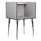 Flash Furniture 36"W Stand-Alone Study Carrel with Top Shelf, Nebula Grey (MTM6221SSCGREY)