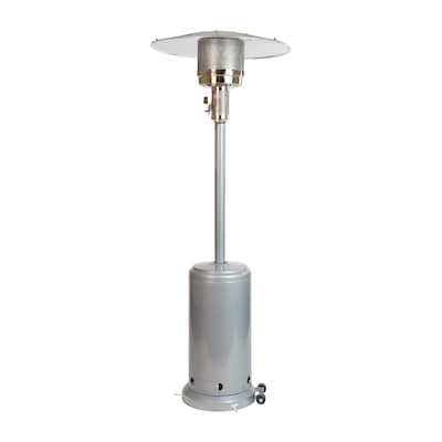 Flash Furniture Sol 40,000 BTU Portable Outdoor Propane Patio Heater, Silver (NANHSSAGHSL)