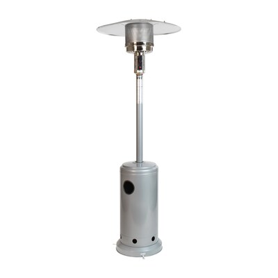 Flash Furniture Sol 40,000 BTU Portable Outdoor Propane Patio Heater, Silver (NANHSSAGHSL)