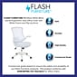 Flash Furniture Kelista Ergonomic Mesh Swivel Mid-Back Task Office Chair, White with White Frame (BLX5MWHWH)