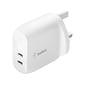 Belkin BOOST CHARGE Universal USB Wall Charger, White (WCB006DQWH)