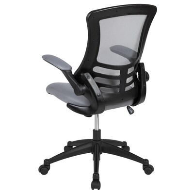 Flash Furniture Kelista Ergonomic Mesh Swivel Mid-Back Task Office Chair, Dark Gray (BLX5MDKGY)