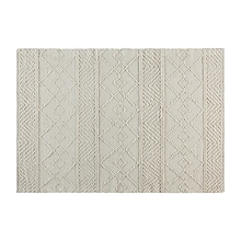 Flash Furniture Melissa Wool/Polyester/Cotton Blend 89 x 61 Rectangular Handwoven Rug, Ivory (CI20