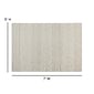 Flash Furniture Melissa Wool/Polyester/Cotton Blend 89" x 61" Rectangular Handwoven Rug, Ivory (CI209450B57IV)