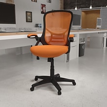 Flash Furniture Porter Ergonomic Mesh Swivel High Back Office Chair, Orange/Black (HL00161BKOR)