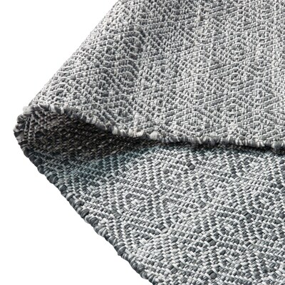 Flash Furniture Abbott Polypropylene 89" x 58" Rectangular Handwoven Rug, Gray (CI20939757BL)
