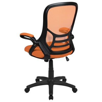 Flash Furniture Porter Ergonomic Mesh Swivel High Back Office Chair, Orange/Black (HL00161BKOR)