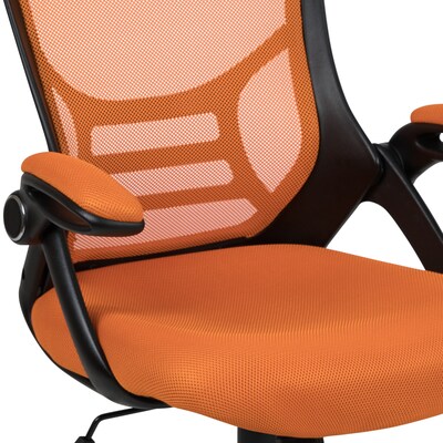 Flash Furniture Porter Ergonomic Mesh Swivel High Back Office Chair, Orange/Black (HL00161BKOR)