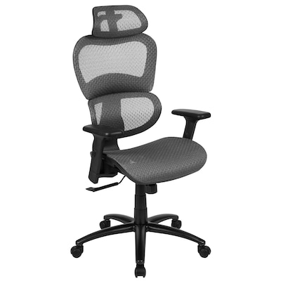 Flash Furniture LO Ergonomic Mesh Swivel Office Chair, Gray (HLC1388F1KGY)