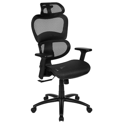 Flash Furniture LO Ergonomic Mesh Swivel Office Chair, Black (HLC1388F1KBK)