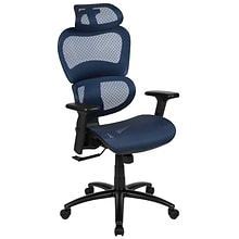 Flash Furniture LO Ergonomic Mesh Swivel Office Chair, Blue (HLC1388F1KBL)