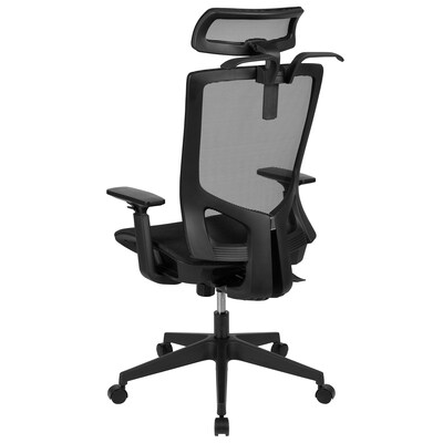 Flash Furniture Layla Ergonomic Mesh Swivel Office Chair, Black (H28091KYBK)