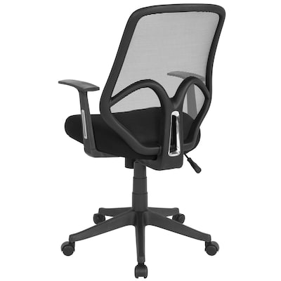 Flash Furniture Salerno Series Ergonomic Mesh Swivel High Back Office Chair, Black (GOWY193AABK)