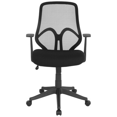 Flash Furniture Salerno Series Ergonomic Mesh Swivel High Back Office Chair, Black (GOWY193AABK)