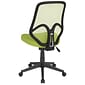 Flash Furniture Salerno Series Armless Ergonomic Mesh Swivel High Back Office Chair, Green (GOWY193AGN)