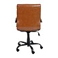 Flash Furniture Whitney Ergonomic LeatherSoft Swivel Mid-Back Executive Office Chair, Brown/Black (GO2286MBRBK)