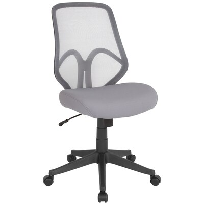 Flash Furniture Salerno Series Ergonomic Mesh Swivel High Back Office Chair, Light Gray (GOWY193ALTGY)