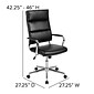 Flash Furniture Hansel LeatherSoft Swivel High Back Executive Office Chair, Black (BT20595H2BK)