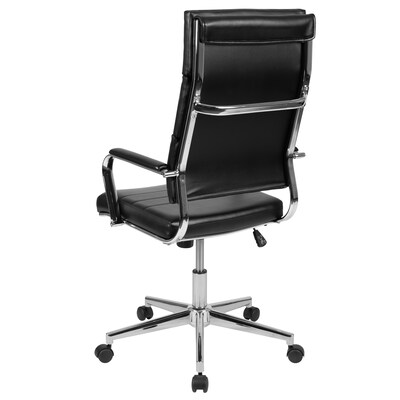 Flash Furniture Hansel LeatherSoft Swivel High Back Executive Office Chair, Black (BT20595H2BK)