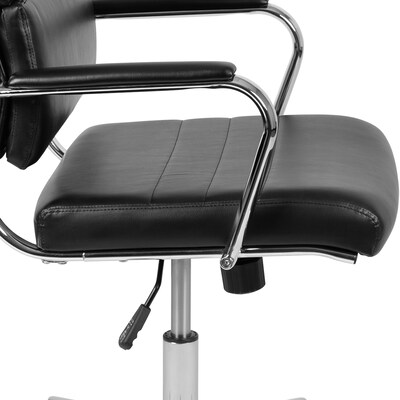 Flash Furniture Hansel LeatherSoft Swivel High Back Executive Office Chair, Black (BT20595H2BK)